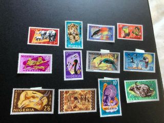 Nigeria Stamps Scott 184 - 197 Mhog Scv 62.  65 Bb4072