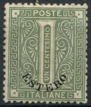 Italian Po In The Turkish Empire 1874 Sg 1,  1c Olive - Green No Gum D82293
