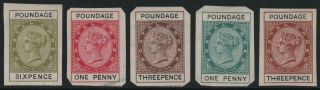 Gb: Queen Victoria Selection Of Postal Order Stamps - Various Values (26820)