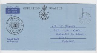 1994 British Forces Aerogramme Fpo 1012 Light Dragoons Zepce Bosnia Un Peace