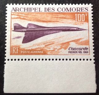 Comoro Islands 1969 100f Concord Stamp Mnh Sg83