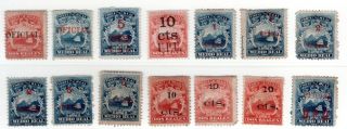 Costa Rica Old Lot Ross Fantasies And Fakes Fisrt Issue Amc