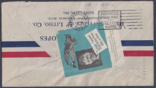 US 1928 LINDBERGH FLIES THE AIR MAIL ST LOUIS TO NY WITH CACHET ON REVERSE LINDY 2