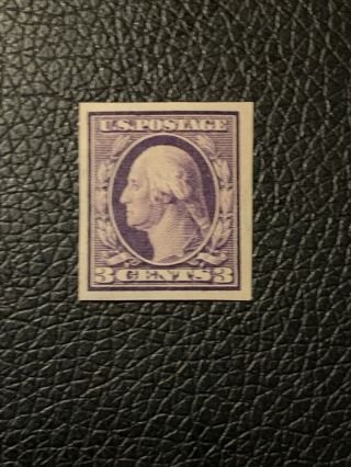 Us Stamps Sc 483 George Washington 3 Cent Imperf Mlh 1916 - 17