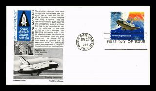 Dr Jim Stamps Us Space Shuttle Benefiting Mankind Aristocrat First Day Cover