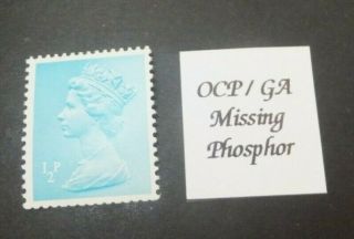Gb.  Specialised Machin,  Definitive.  Sg U47.  Missing Phosphor.  Mnh.