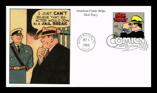 Dr Jim Stamps Us Dick Tracy Classic American Comic Strips Fdc Cover Mystic