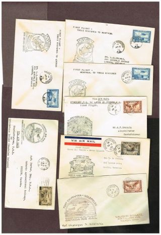 Canada 3 - Pages Airmail Ffc 