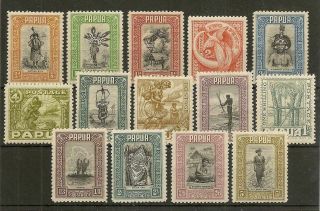 Papua 1932 Pictorials To 5/ - Sg130/43 Lhm
