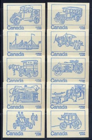 Canada Booklets 1972 Complete Mnh L P2038