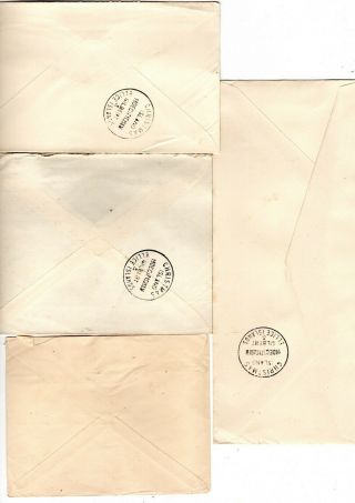 1957/58 Gilbert and Ellice Islands Local (1) / to GB (3) Covers x 4. 2