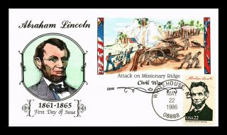 Dr Jim Stamps Us Abraham Lincoln Hand Colored Fdc Cover Whitehouse Jersey