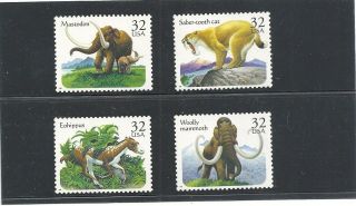3077 - 80 - Prehistoric Animals - Us Stamps