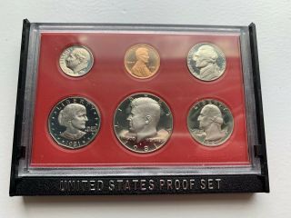 1981 United States 6 Coin Proof Set U.  S.  Uncirculated Proof Set Number 8 5