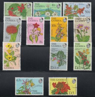 Gambia 1977 Flowers Sc 354 - 360,  362 - 366 Sound