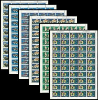 Greece 1981 Butterflies,  Shells & Fishes Set In Full Sheets Of 50 Mnh Sig Up Req