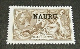 Nystamps British Nauru Stamp 13 Og H $90