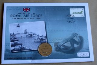 History Of The Raf The Falklands War,  2008 Guernsey £5 Falklands War Coin