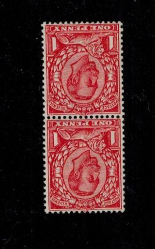 2x George V Downey 1d Scarlet Sg345wk Inverted Reversed Royal Simple Cypher Mnh