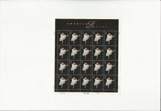 Us Stamps/postage/sheets Sc 3237 American Ballet Mnh F - Vf Og Fv$6.  40
