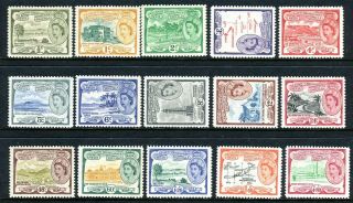 St Kitts,  Nevis & Anguilla - 1954 - 63 An Unmounted Set To $4.  80 Sg 106a - 118