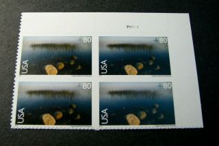 Us Plate Blocks Stamp Scott C148 Voyageurs National Park 2011 Mnh L287