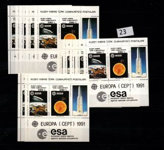 / 12x Northern Cyprus - Mnh - Space - Spaceships - Europa Cept 1991