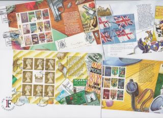 Gb Stamps First Day Cover 2008 James Bond Prestige Book Panes Set Rare Stuart
