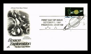 Dr Jim Stamps Us Space Exploration Saturn Voyager 2 Fdc Cover Pictorial Cancel