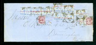 India 1895 Long Cover Calcutta To England (faults) (jy495)