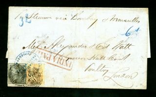 India 1859 Cover To London (jy502)