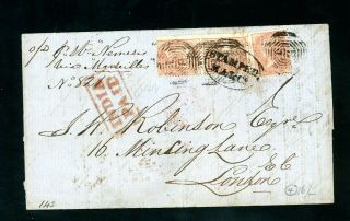 India 1861 Cover To London 