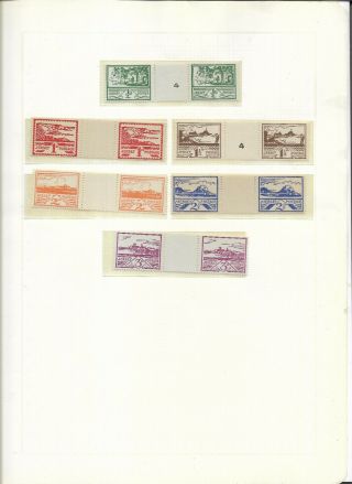 Jersey 1940 Occ Issues Mnh Gutter Pairs 2 W/ - Numbers Mi 3yzw 500 Euro (g34)
