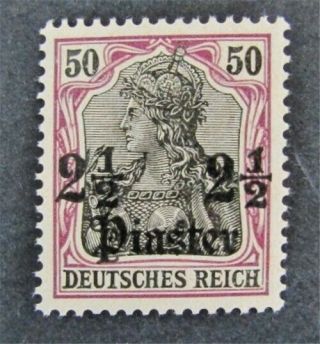 Nystamps German Offices In Turkish Empire Stamp 49 Og Nh $42