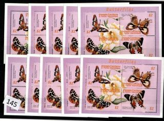 10x Grenada - Mnh - Butterflies - Flowers
