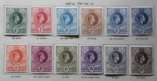 Swaziland Kgvi 1938 Definitives Sg28/38 Perf 13½x13 Set To 10/ - Mounted