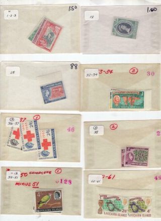 Pitcairn Island - Dealers Stock Of & Stamps In Glassines -