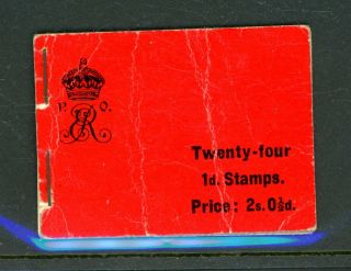 1904 Stamp Booklet 24 X 1d Inv.  Wmk But Panes A Little Grubby (o055)