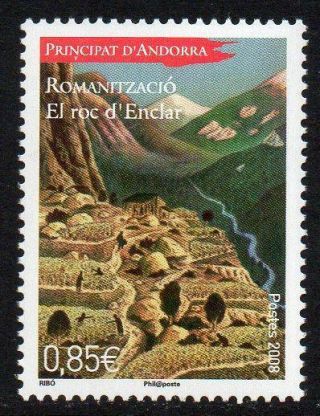 Andorra (french) Mnh 2008 Geographical History - El Roc D 