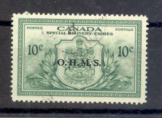 Canada Sg 0s20 1950 O.  H.  M.  S.  Overprint On 10 C Fine