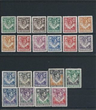 Northern Rhodesia 1938 - 52 Set Of Twenty - One Mm Sg 25/45 Cat £250