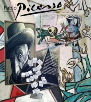 Togo - Pablo Picasso & Artwork On Stamps - Souvenir Sheet 20h - 421