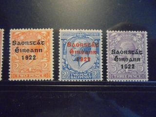 Ireland stamp serie,  imprint 1922,  MH 3