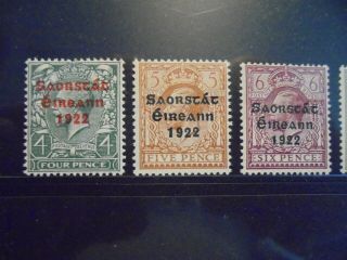 Ireland stamp serie,  imprint 1922,  MH 4