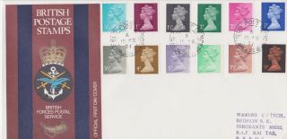 Gb China Stamps First Day Cover 1971 Machins No Strike Raf Kai Tak Fpo 233