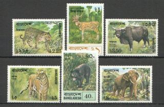 O426 1977 Bangladesh African Fauna Wild Animals 94 - 99 Michel 8,  5 Euro Set Mnh