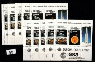 == 10x Northern Cyprus 1991 - Mnh - Europa Cept - Space -