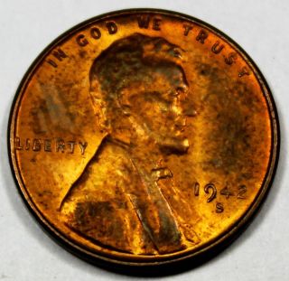 1942 - S United States Lincoln Wheat Cent - Bu Brilliant Uncirculated