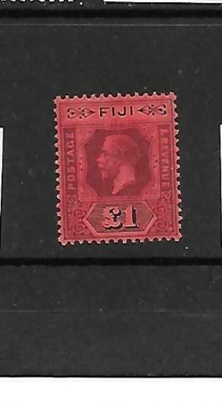 Fiji 1923 £1 Purple & Black/red Nh (die Ii)