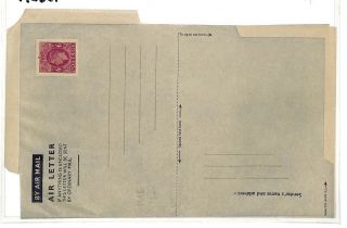 Ac361 1946 Gb Air Mail Air Letter Postal Stationery {samwells - Covers}pts
